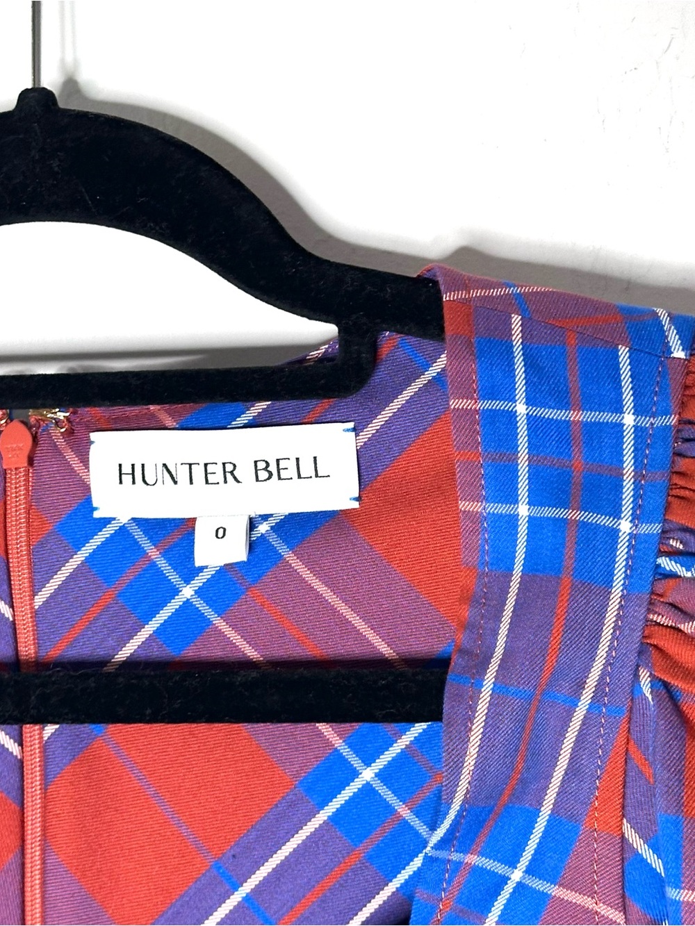 New!! Hunter Bell Kaia Stretch Plaid Peplum Top & Carson Pants Set Size 0 - Picture 5 of 9